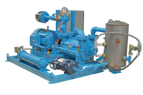 Liquid Ring Vacuum Pumps with Heat Exchanger, FSR by MD-Kinney. MD-Kinney provides liquid ring vacuum pumps and engineered solutions for Wastewater and Water treatment, Plastics, Chemical, Petrochemical, and the Food and Beverage Industries. 