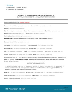 md-kinney-warranty-return-authorization-form