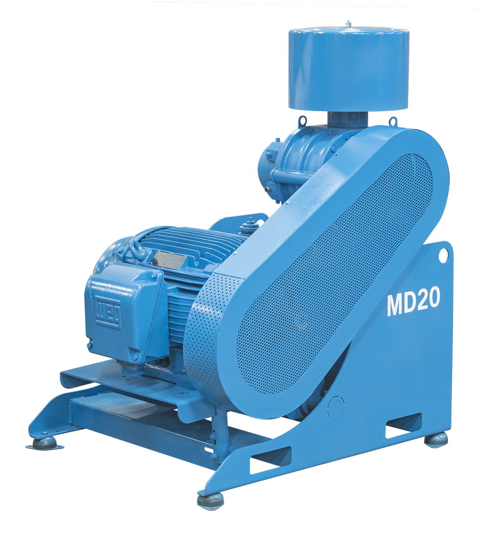 Compact Rotary Blower Package by MD-Kinney, MD20 Rotary Blower Package with Belt Guard